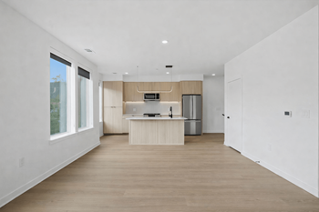 Light oak wide-plank flooring